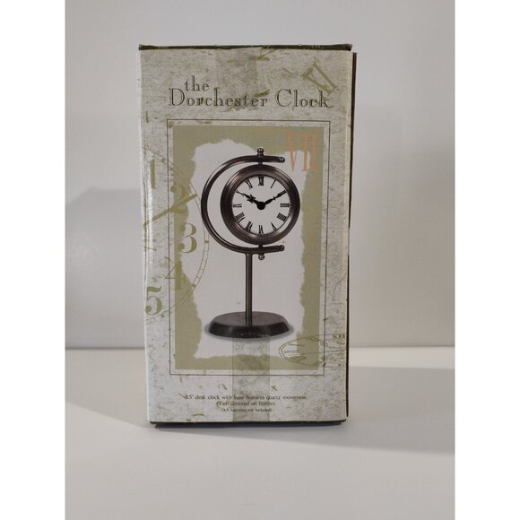 New View The Dorchester Clock 8.5'' Desk Clock With Base Features Quartz - Picture 1 of 16